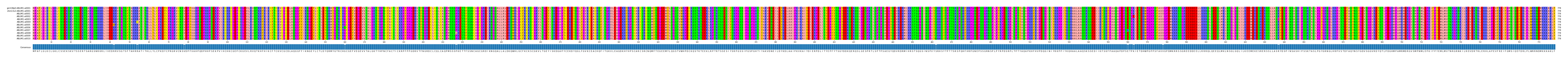 Multiple Alignments (by translate haplotype frequency)