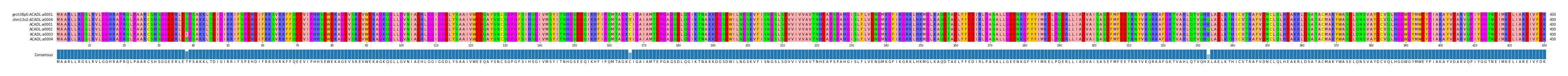 Multiple Alignments (by translate haplotype frequency)