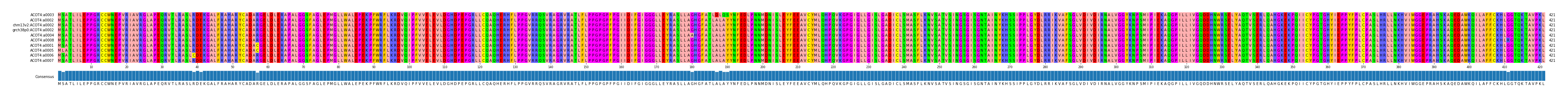 Multiple Alignments (by translate haplotype similarity)
