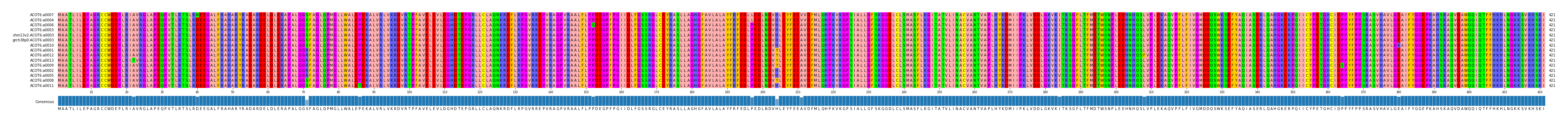 Multiple Alignments (by translate haplotype similarity)