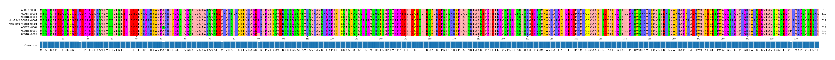 Multiple Alignments (by translate haplotype similarity)