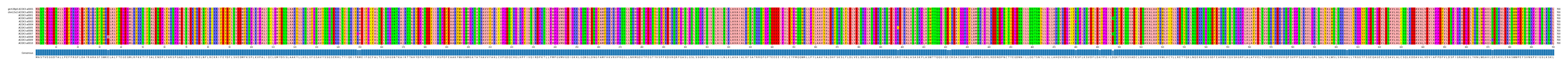 Multiple Alignments (by translate haplotype frequency)