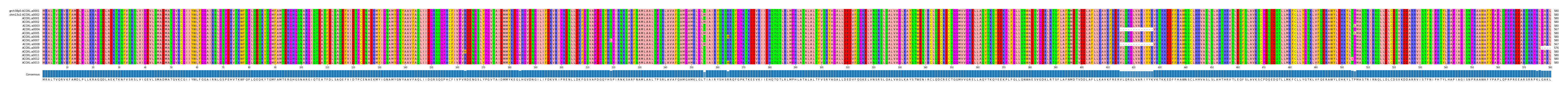 Multiple Alignments (by translate haplotype frequency)