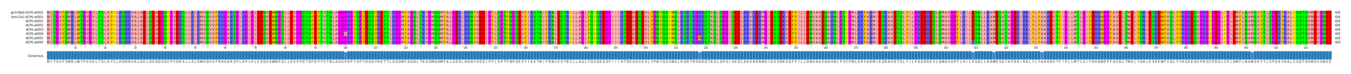 Multiple Alignments (by translate haplotype frequency)