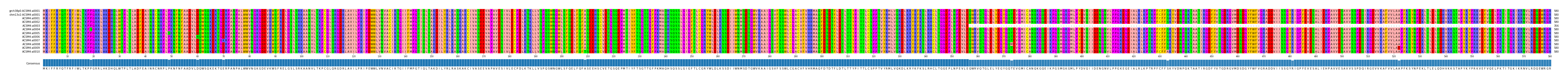 Multiple Alignments (by translate haplotype frequency)