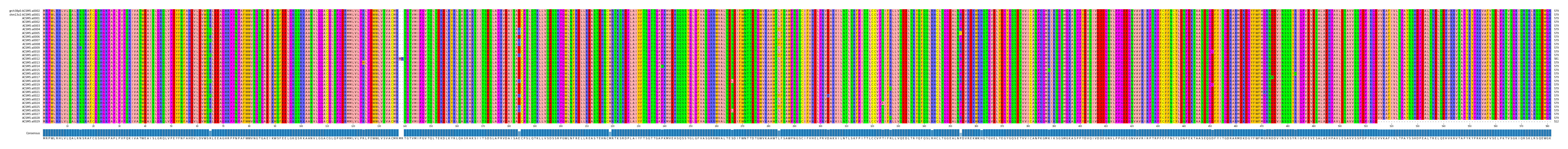 Multiple Alignments (by translate haplotype frequency)