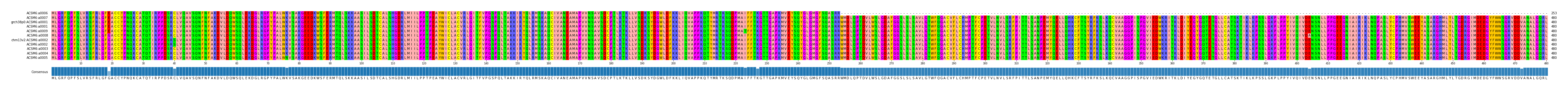 Multiple Alignments (by translate haplotype similarity)