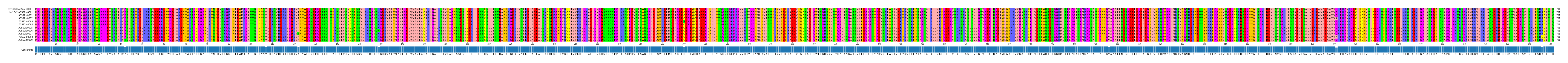 Multiple Alignments (by translate haplotype frequency)