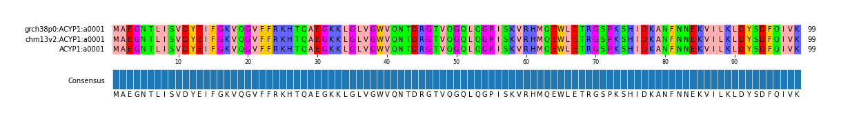 Multiple Alignments (by translate haplotype similarity)