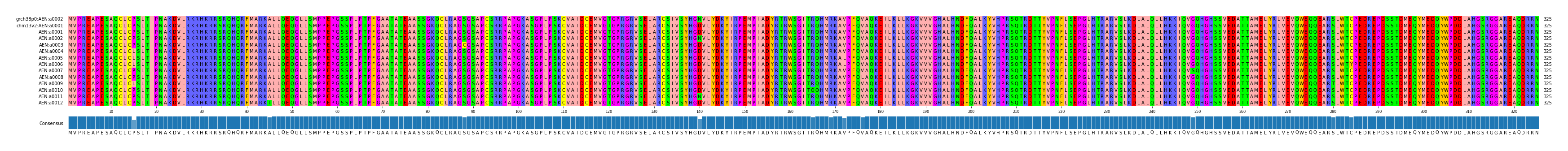 Multiple Alignments (by translate haplotype frequency)