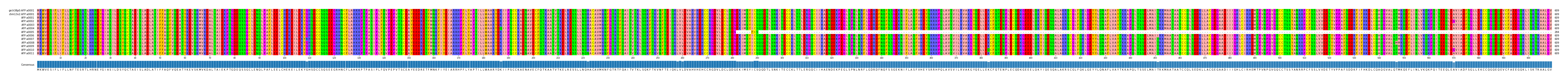 Multiple Alignments (by translate haplotype frequency)