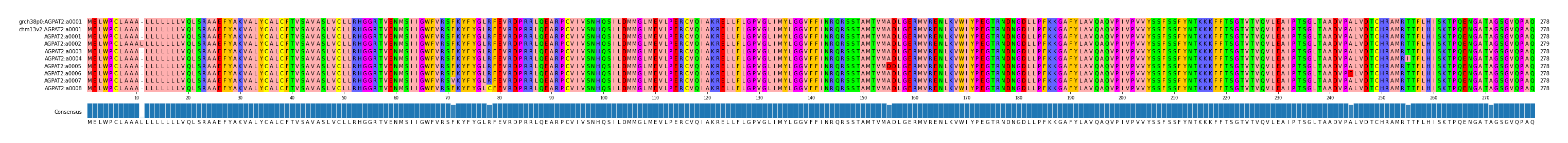 Multiple Alignments (by translate haplotype frequency)