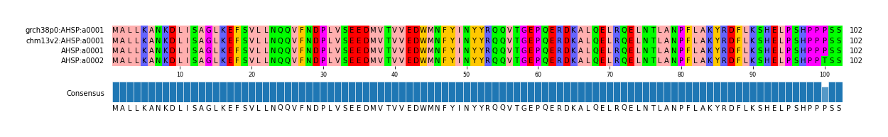 Multiple Alignments (by translate haplotype similarity)
