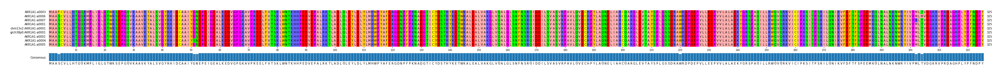 Multiple Alignments (by translate haplotype similarity)