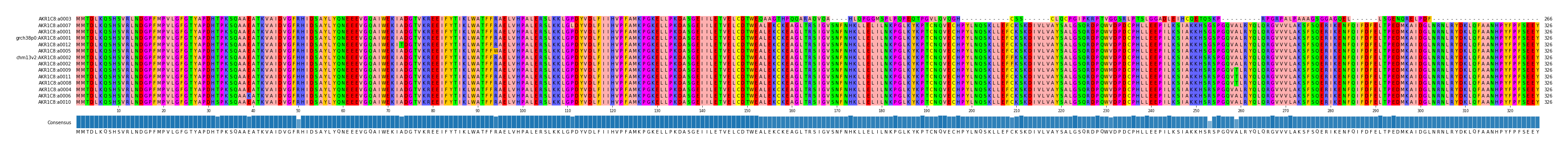 Multiple Alignments (by translate haplotype similarity)