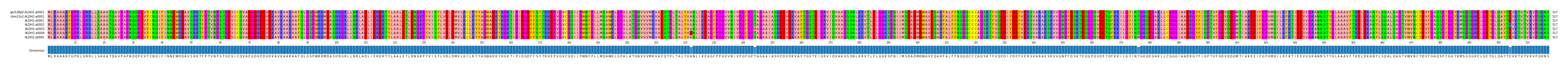 Multiple Alignments (by translate haplotype frequency)