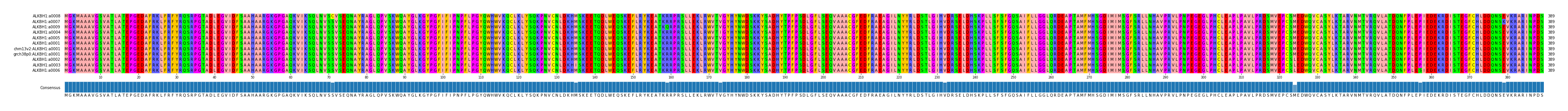 Multiple Alignments (by translate haplotype similarity)