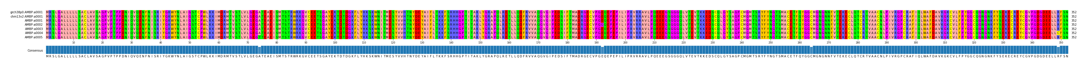 Multiple Alignments (by translate haplotype frequency)