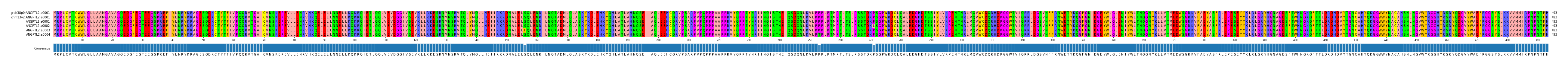 Multiple Alignments (by translate haplotype frequency)