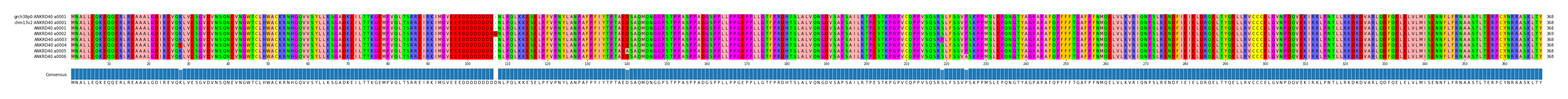 Multiple Alignments (by translate haplotype frequency)