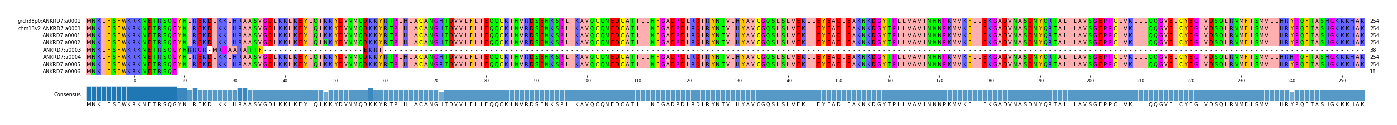 Multiple Alignments (by translate haplotype frequency)