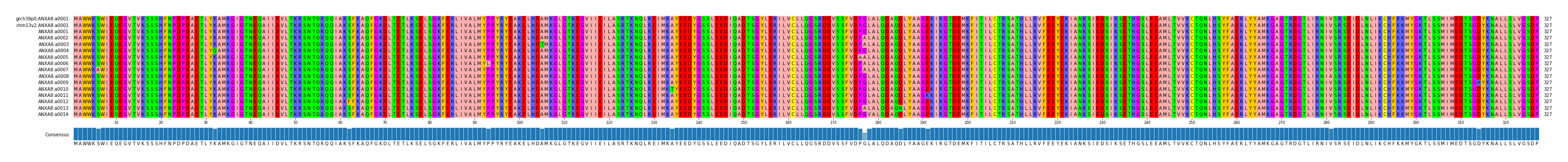 Multiple Alignments (by translate haplotype frequency)