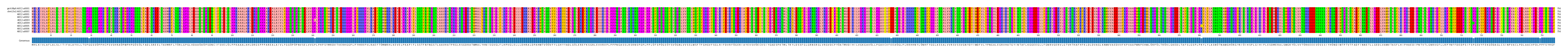 Multiple Alignments (by translate haplotype frequency)