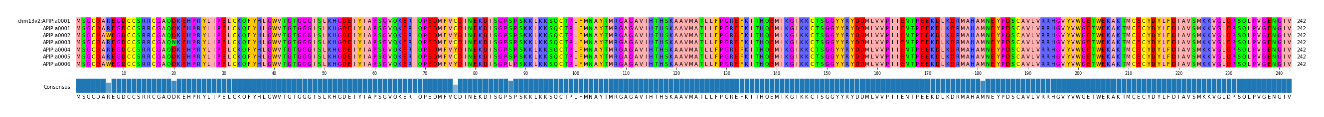 Multiple Alignments (by translate haplotype frequency)