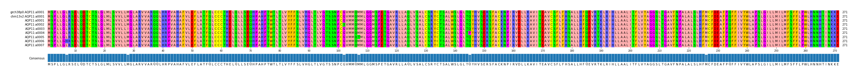 Multiple Alignments (by translate haplotype frequency)