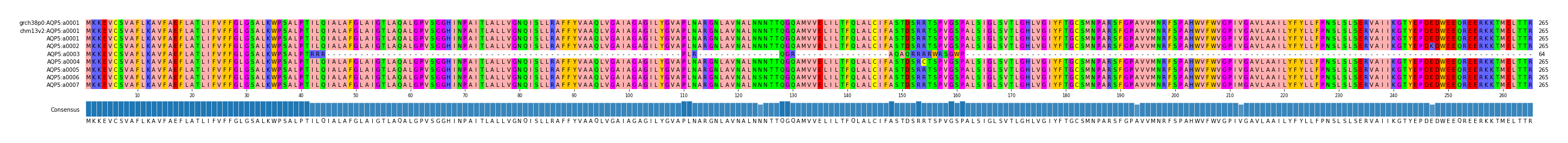 Multiple Alignments (by translate haplotype frequency)