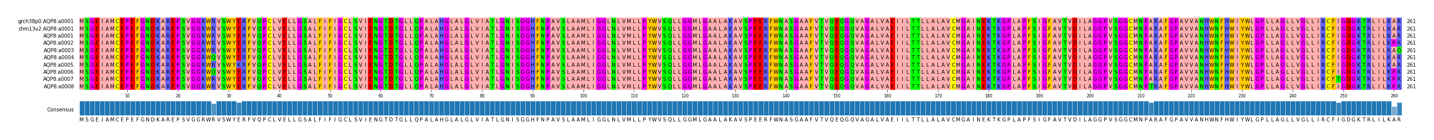 Multiple Alignments (by translate haplotype frequency)