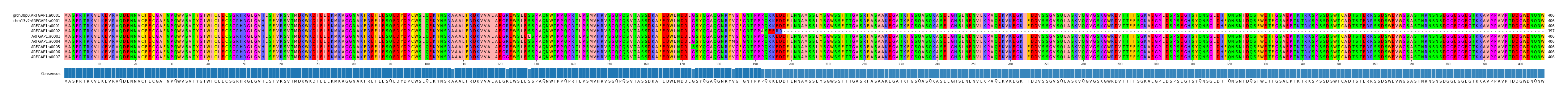 Multiple Alignments (by translate haplotype frequency)