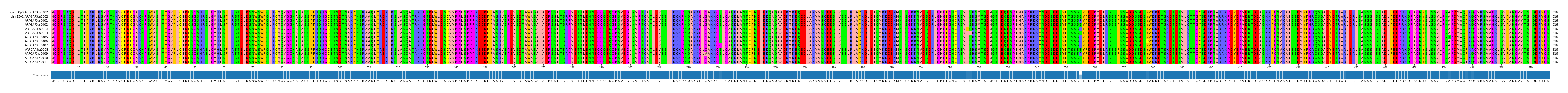 Multiple Alignments (by translate haplotype frequency)