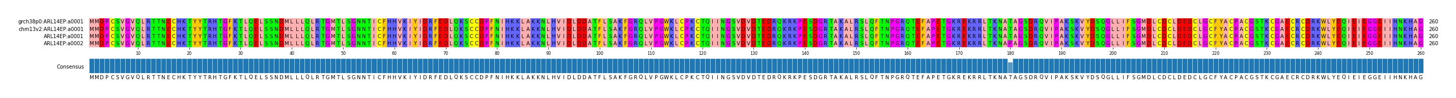 Multiple Alignments (by translate haplotype similarity)