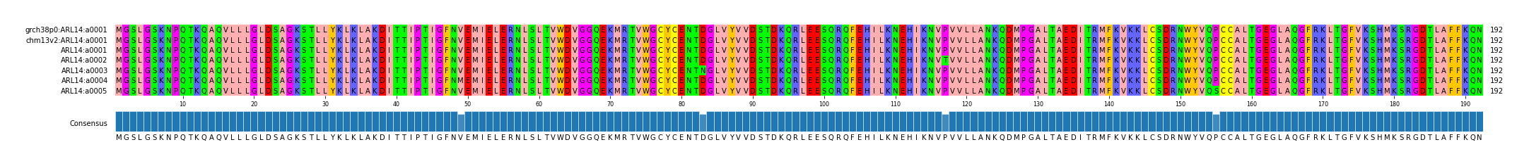 Multiple Alignments (by translate haplotype frequency)