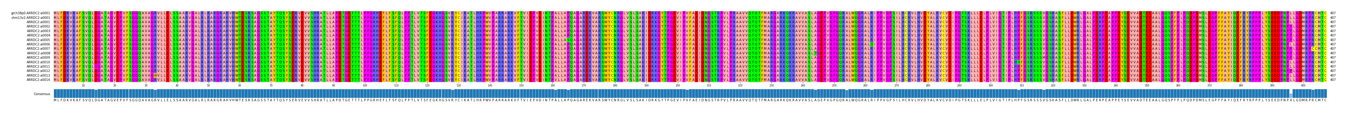 Multiple Alignments (by translate haplotype frequency)