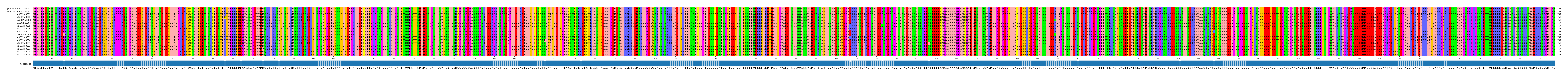 Multiple Alignments (by translate haplotype frequency)