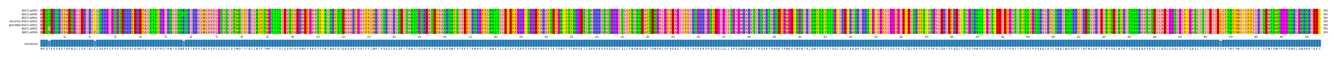 Multiple Alignments (by translate haplotype similarity)