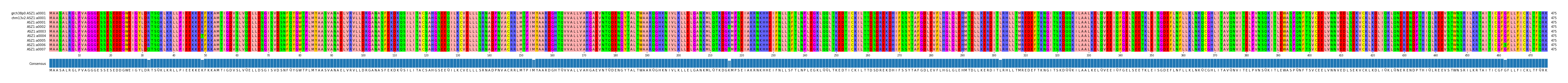 Multiple Alignments (by translate haplotype frequency)