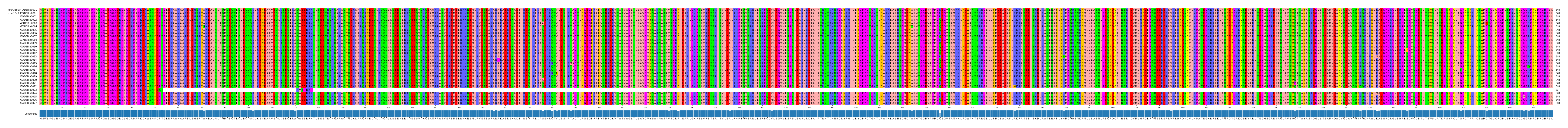 Multiple Alignments (by translate haplotype frequency)