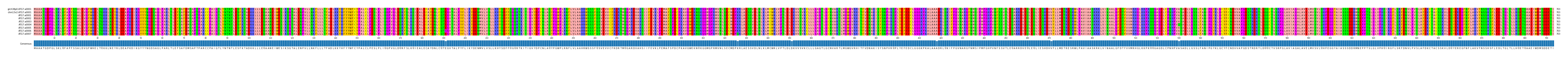 Multiple Alignments (by translate haplotype frequency)