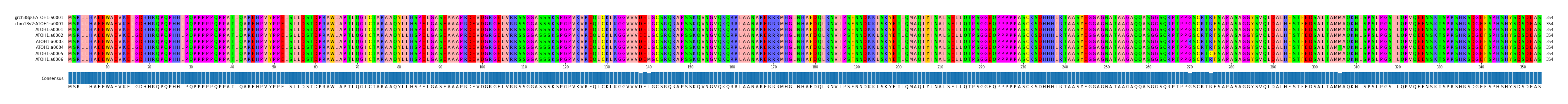 Multiple Alignments (by translate haplotype frequency)