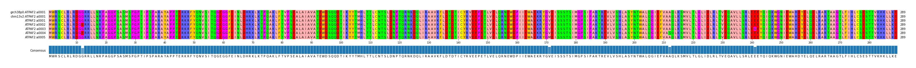 Multiple Alignments (by translate haplotype frequency)