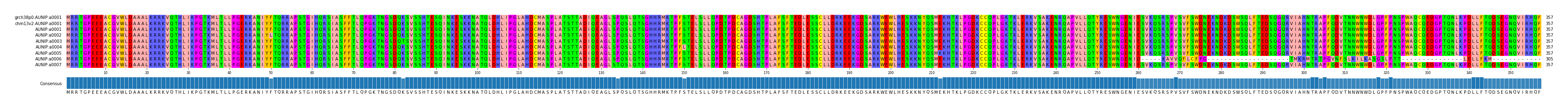 Multiple Alignments (by translate haplotype frequency)