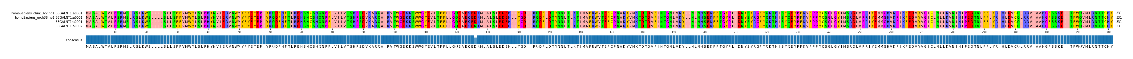 Multiple Alignments (by translate haplotype similarity)