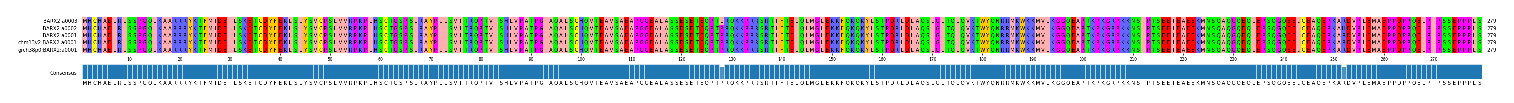 Multiple Alignments (by translate haplotype similarity)