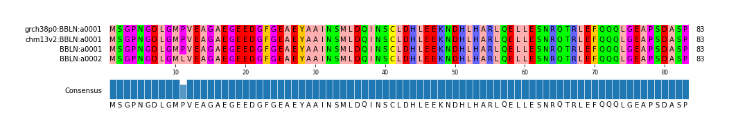 Multiple Alignments (by translate haplotype similarity)