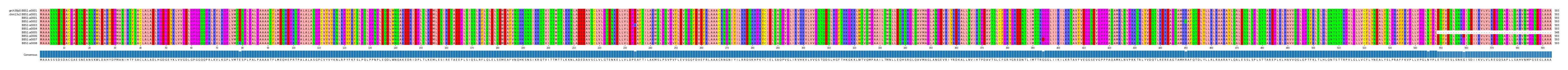 Multiple Alignments (by translate haplotype frequency)