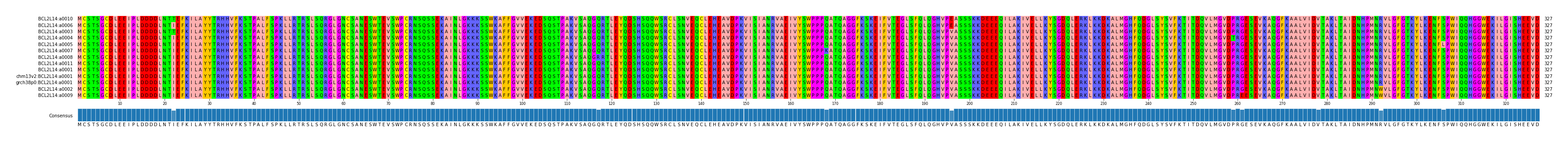 Multiple Alignments (by translate haplotype similarity)