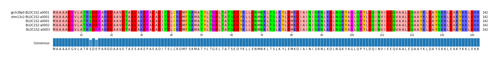 Multiple Alignments (by translate haplotype frequency)